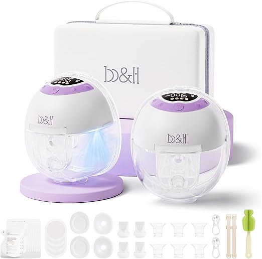 Electric Wearable Breastfeeding Pump with Night Light, Hospital Grade Breast Pump