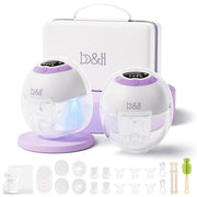 Breast Pump Hands Free with Night Light, S33 Portable Electric Wearable Breastfeeding