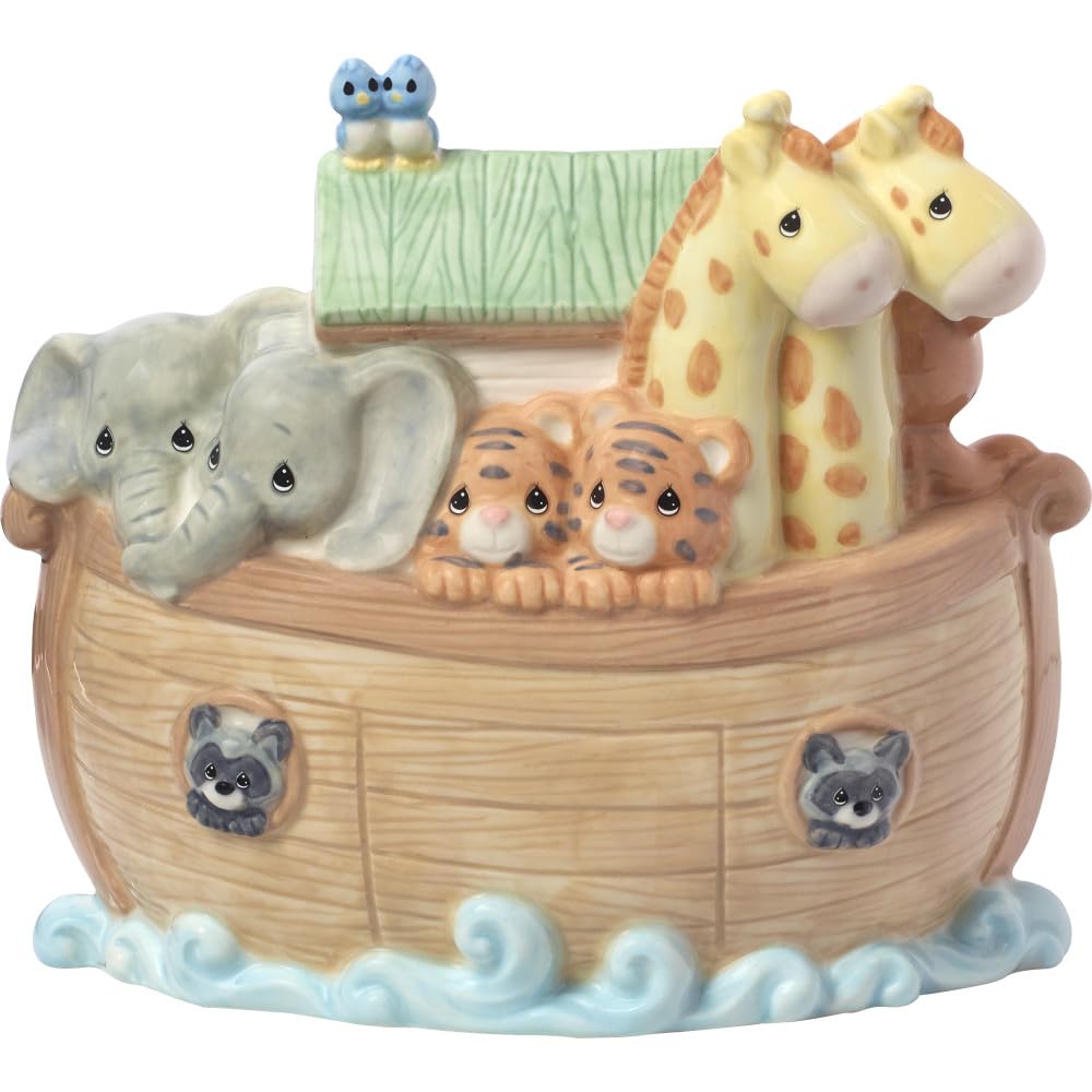 Noah's Ark Porcelain Baby Piggy Bank