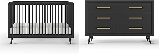 Cranbrook Nursery Set, 2-Piece, Includes 4-in-1 Convertible Crib
