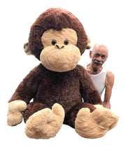 Giant Stuffed Monkey - Large 4-Foot Extra-Soft Jumbo Plush Animal