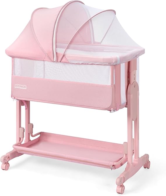 Baby Bassinet Bedside Sleeper, 4 in 1 Rocking Bassinet for Baby