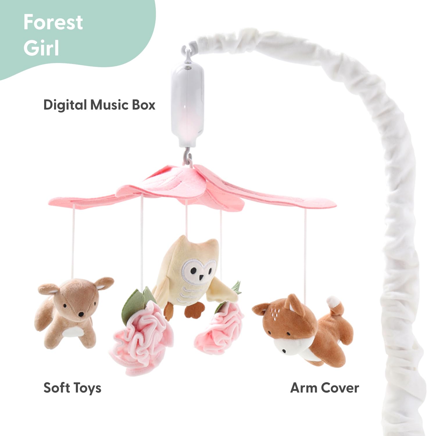 Forest Musical Crib Mobile with 12 Lullabies
