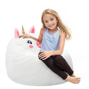 Unicorn Bean Bag Chairs for Kids, Toddler BeanBag Sofa