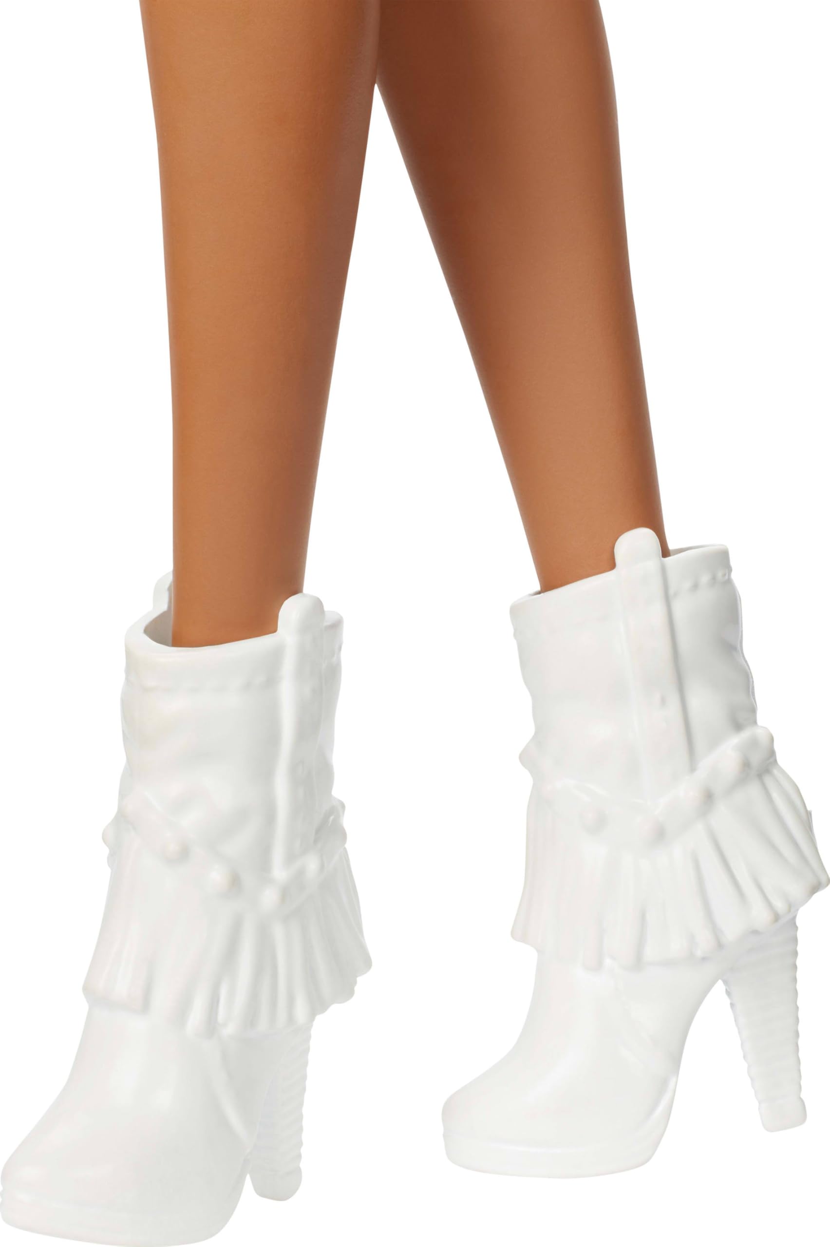 Fashionistas Doll #239 with Black Hair Wearing Sparkly Silver Fringe Dress