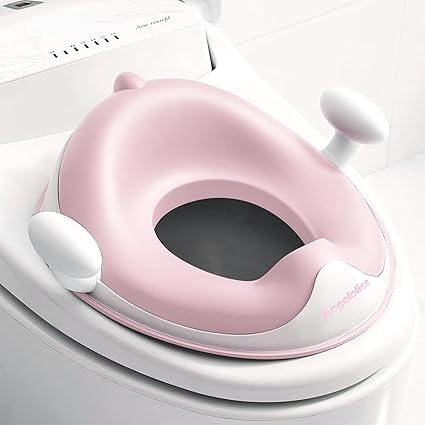 Baby Potty Training Toilet Seat with Soft Cushion Handles