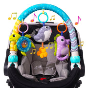 Baby Stroller Arch Toy, Clip On Arch Mobile for Bassinet with Universal Clamps