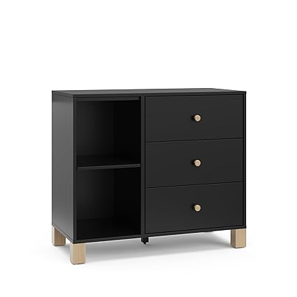 California 3 Drawer Combo Dresser (Olive with Driftwood)