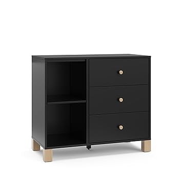California 3 Drawer Combo Dresser (Olive with Driftwo
