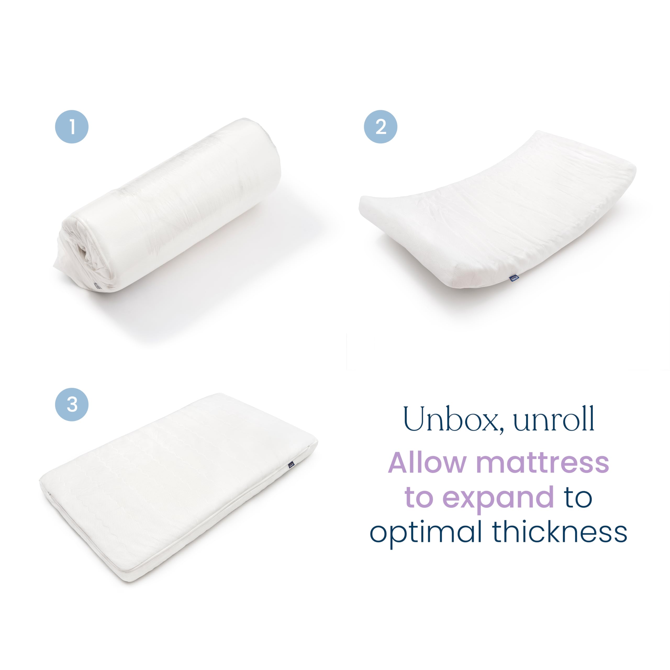 Breathable Crib & Toddler Mattress with Waterproof Washable Cover