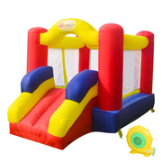 Outdoor Play Bounce House with Slide Inflatable Bouncer Backyard Playground Sets