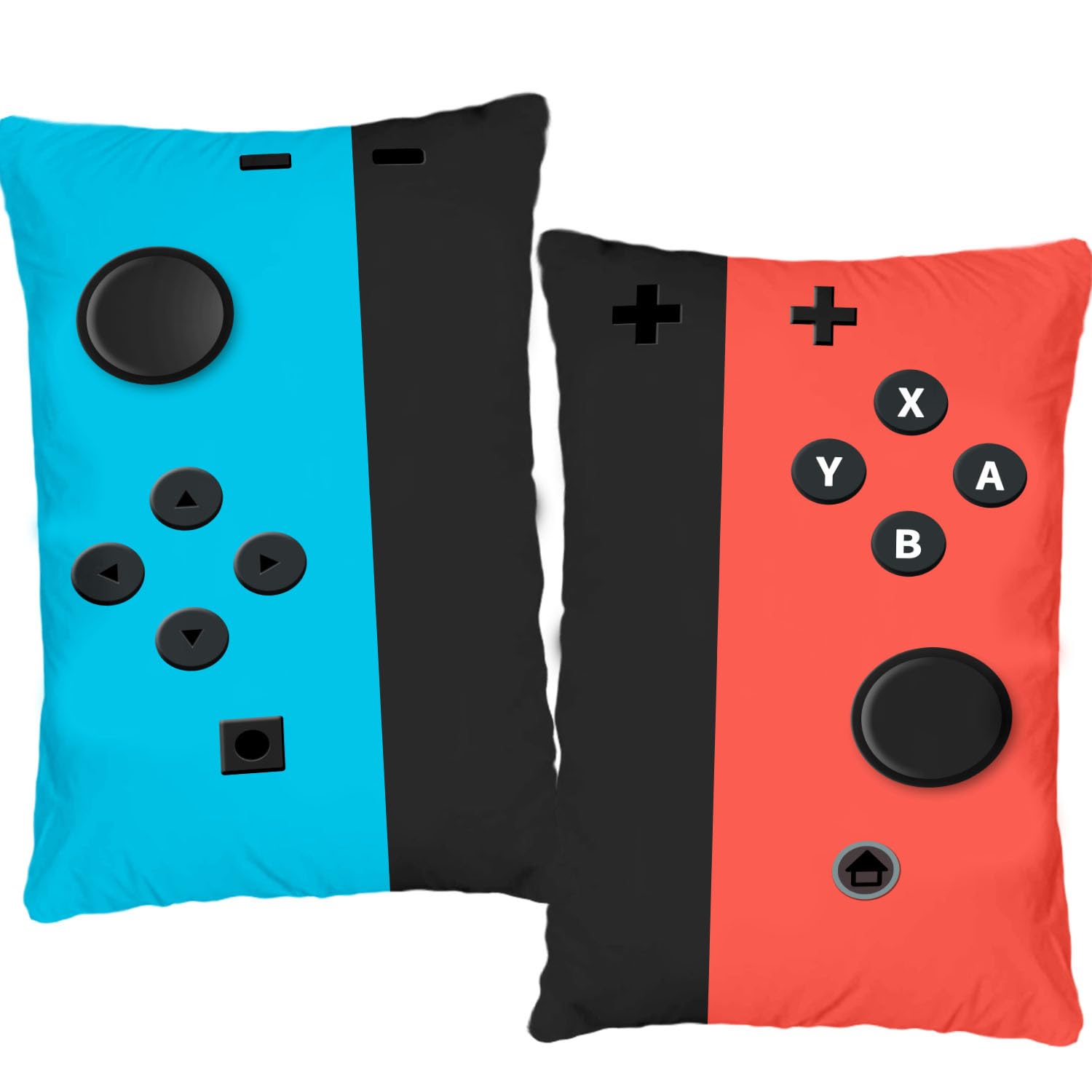 Set of 2 Throw Pillow Cases- Gamer Gifts for Teen Boys - Soft