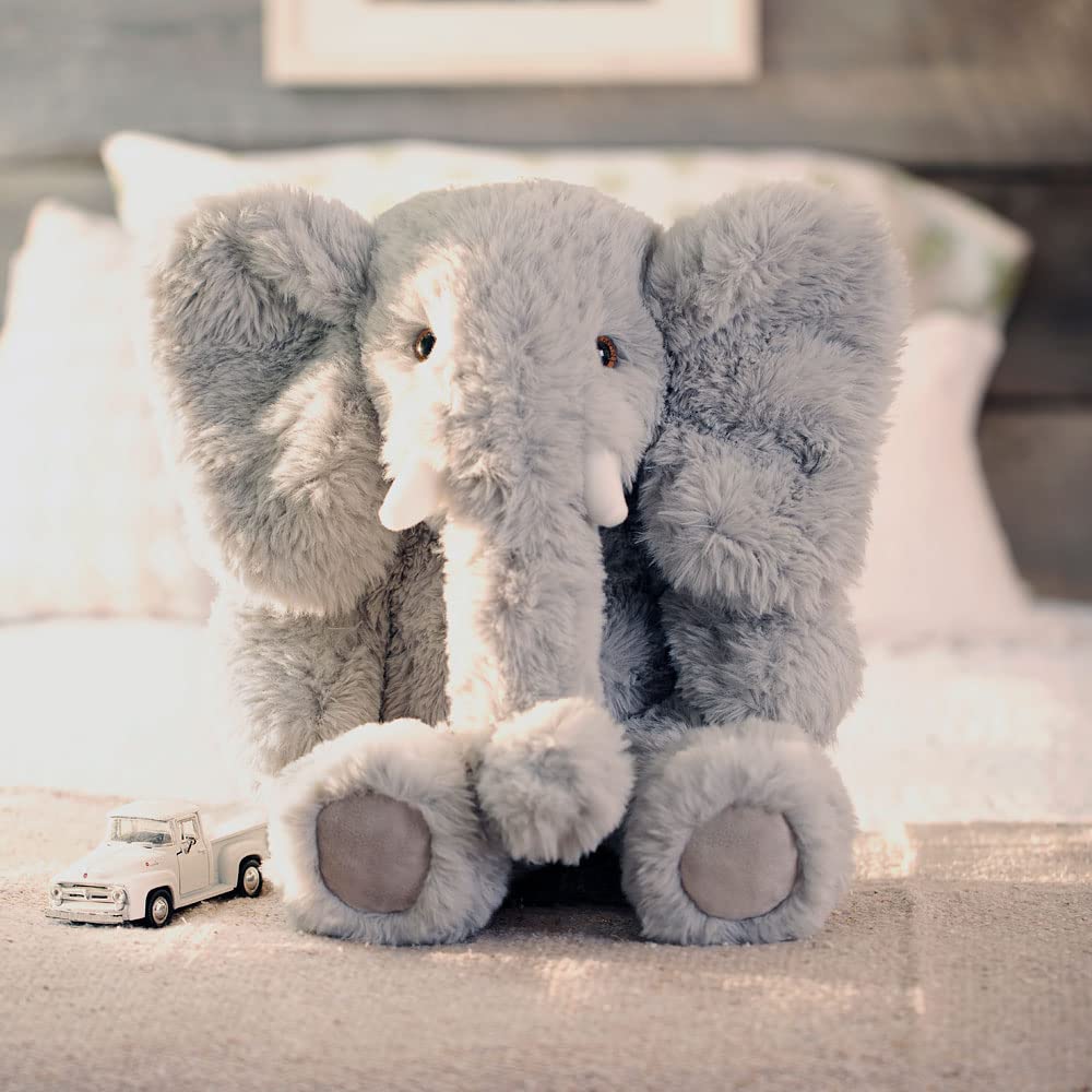 Stuffed Elephant - Oh So Soft Elephant Stuffed Animal, Plush Toy, Gray, 18 Inch