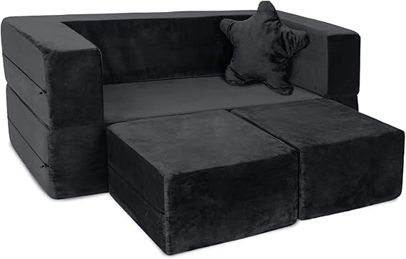 Couch - Modular Kids Sofa for Toddler and Baby Playroom/Bedroom