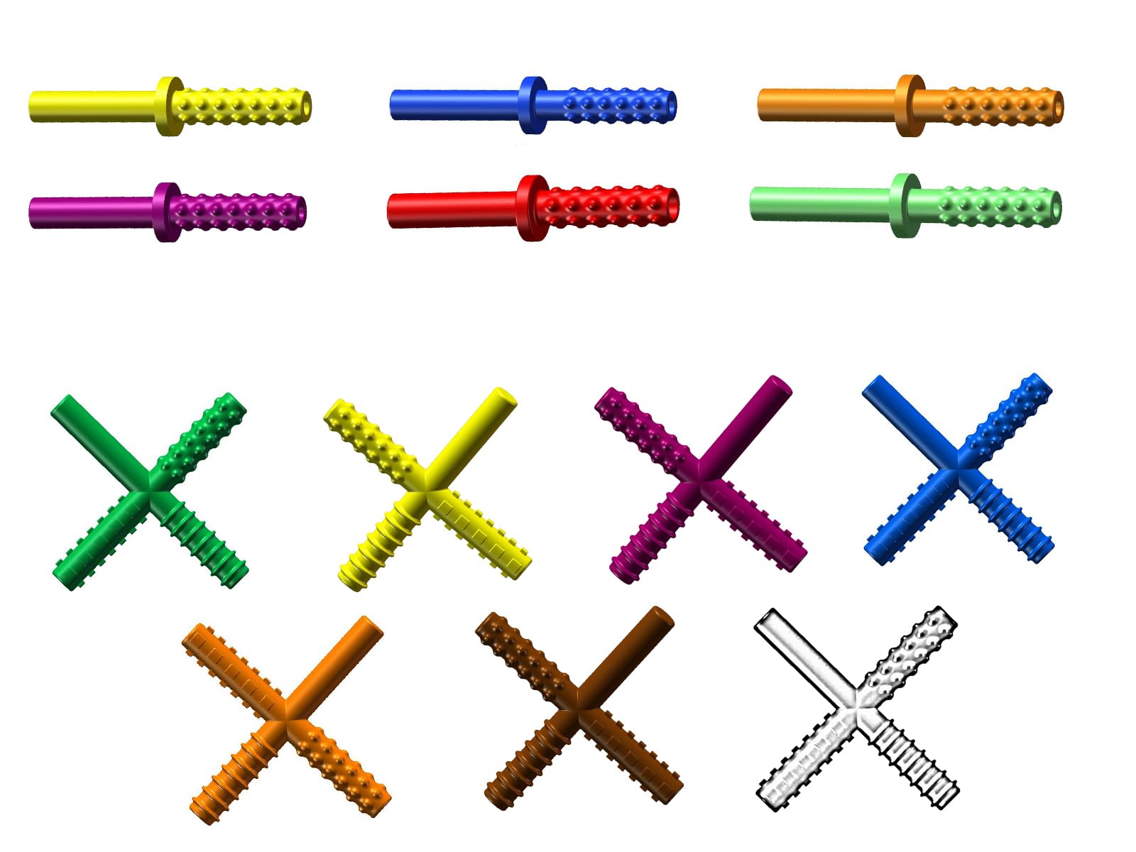 Stocking Stuffer Christmas Special - Multicolor Plastic Oral Motor Device Teether