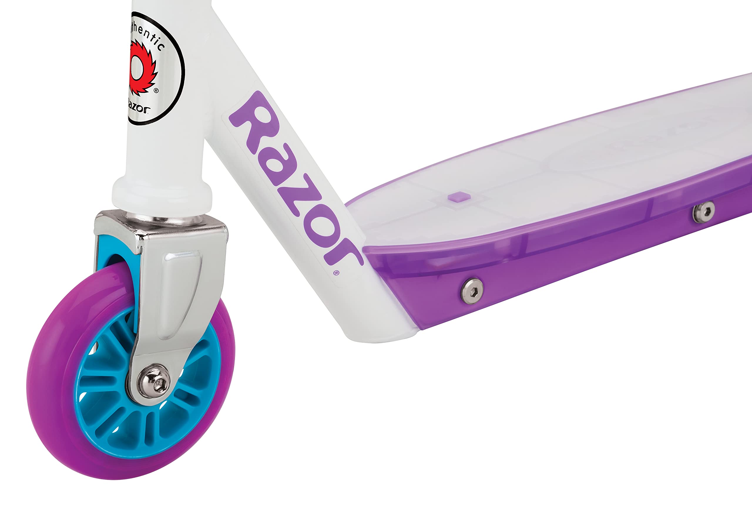 Party Pop Kick Scooter for Kids Ages 6+ - 12 Multi-Color LED Lights