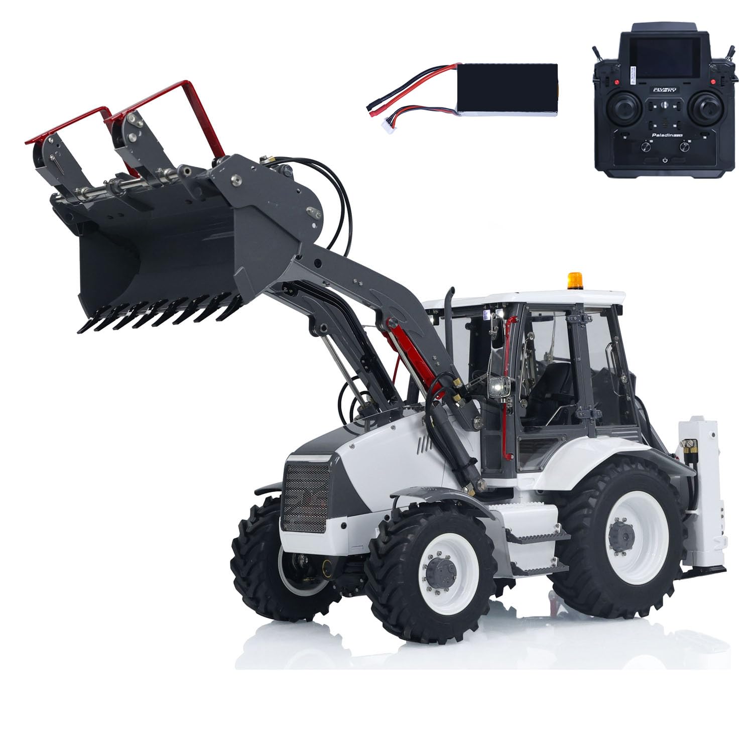 1/14 Hydraulic RC Backhoe Loader Model for Aoue BL71 2 in 1 Excavator