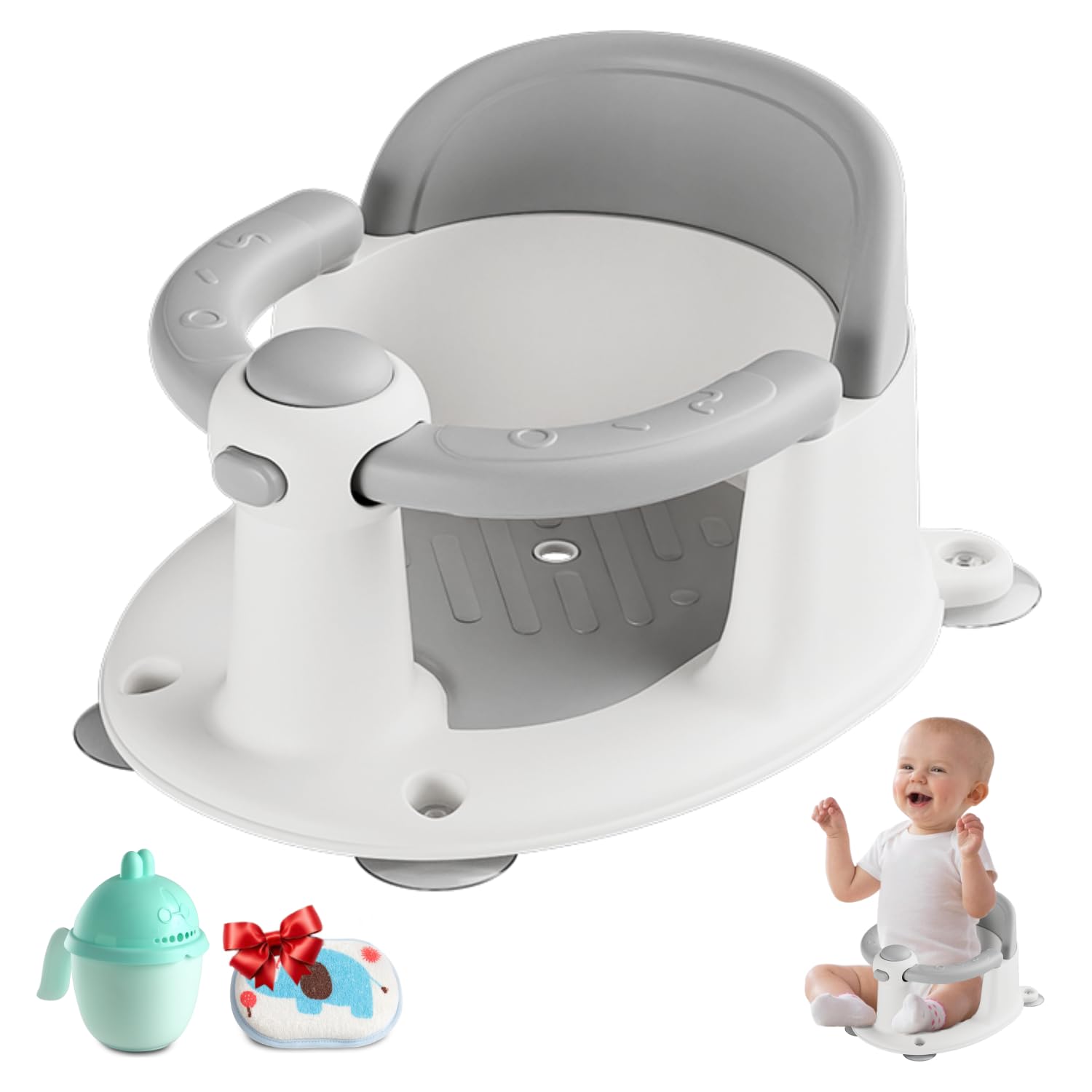 Baby Bath Seat for Babies 6 Months & up, Non-Slip Toddler