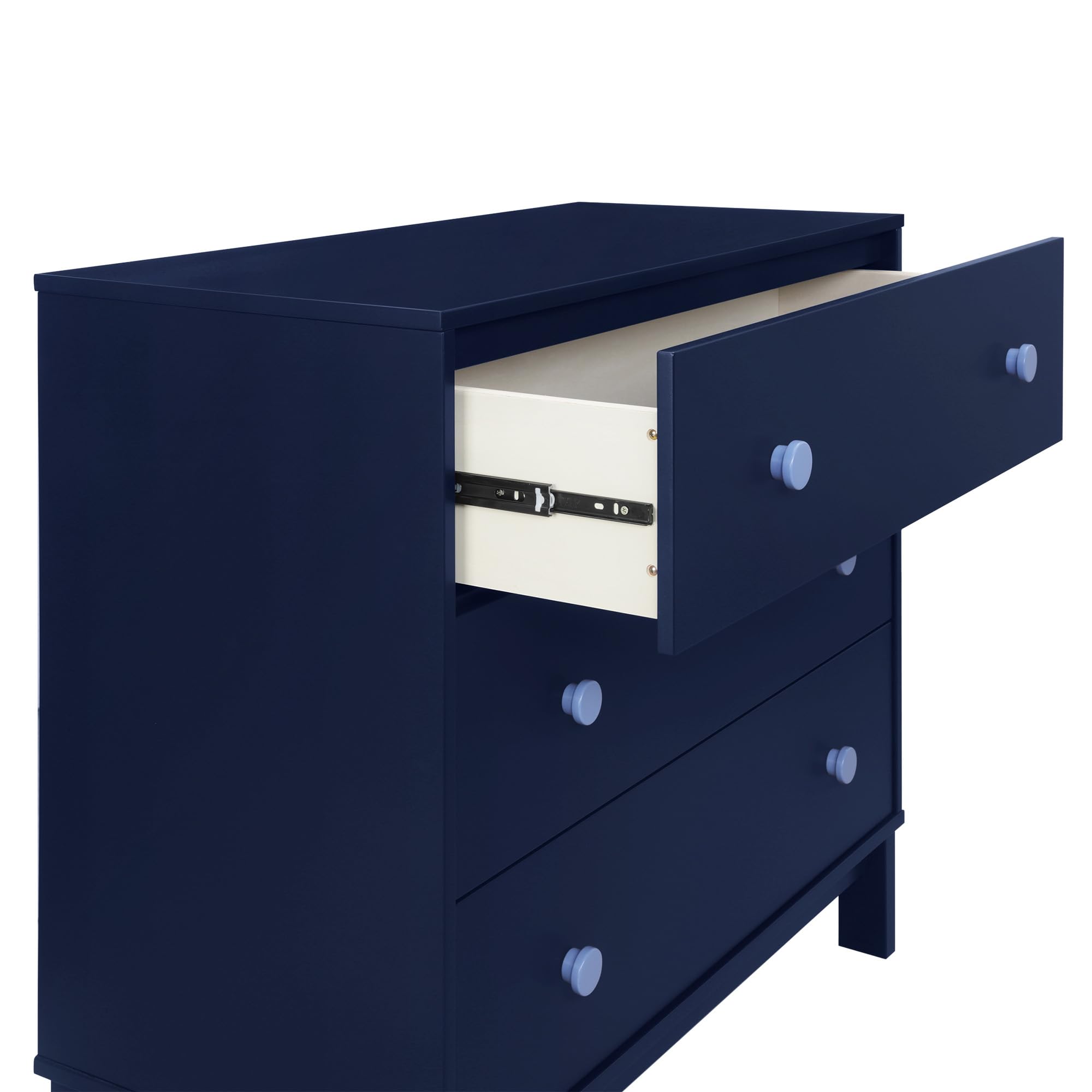 3 Drawer Dresser with Interlocking Drawers for Nursery