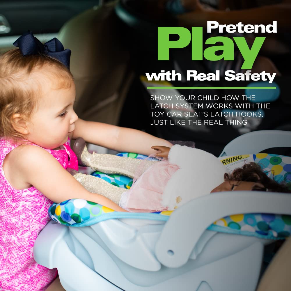Toy Doll Car Seat with Safety Harness
