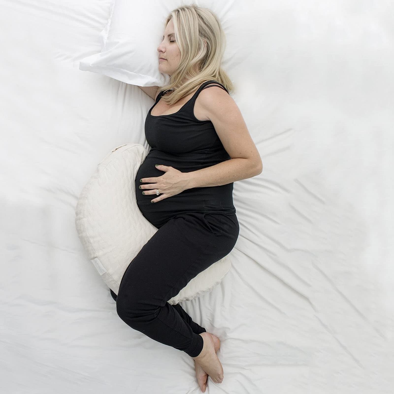 Convertible Nursing Pillow 17" x 7" + Case for Breastfeeding