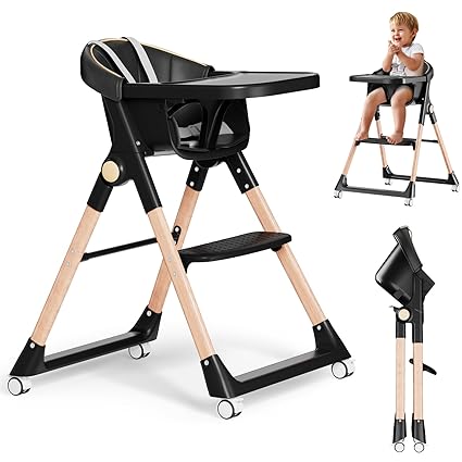 High Chairs for Babies and Toddlers, Convertible Folding High