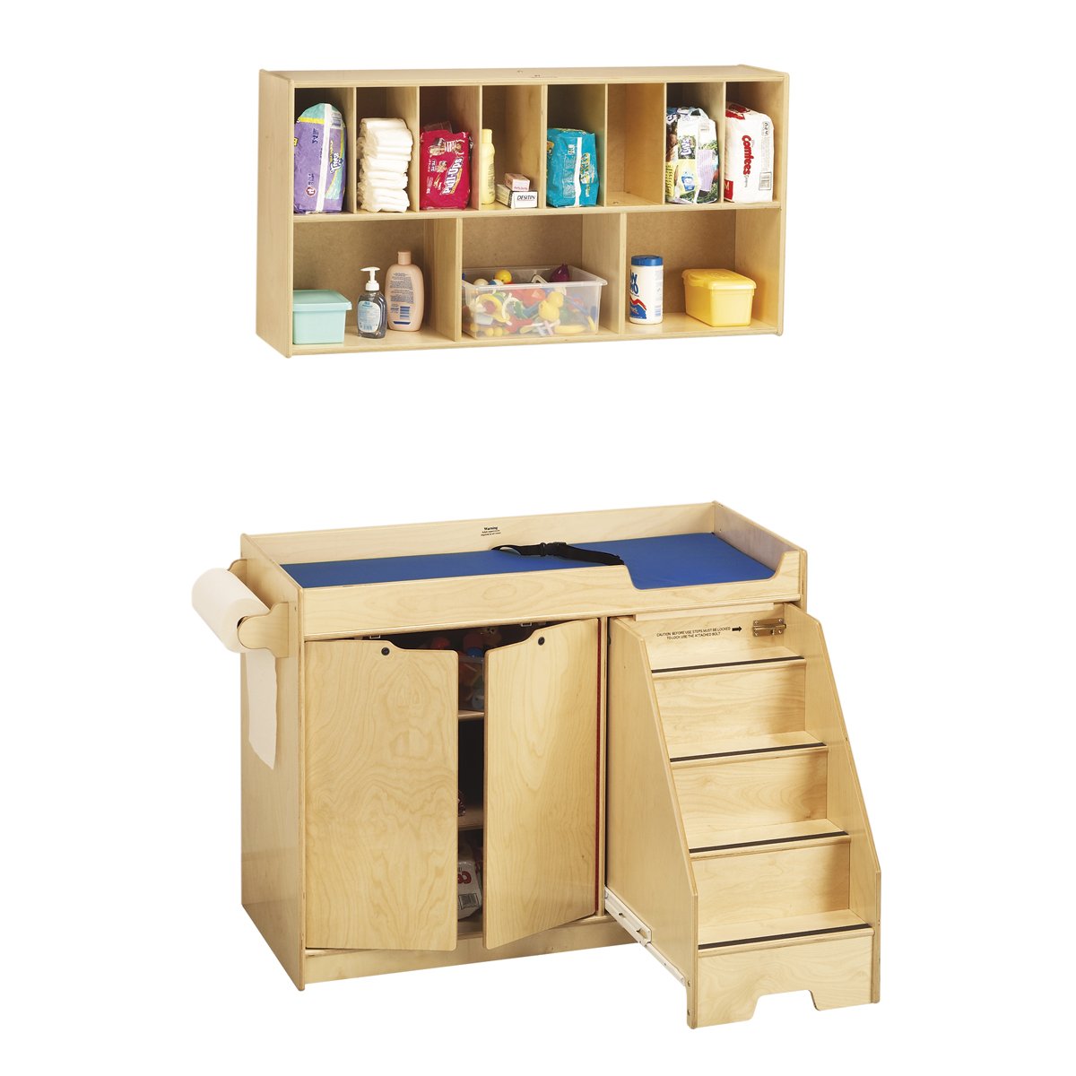 5143JC Changing Table - with Stairs Combo