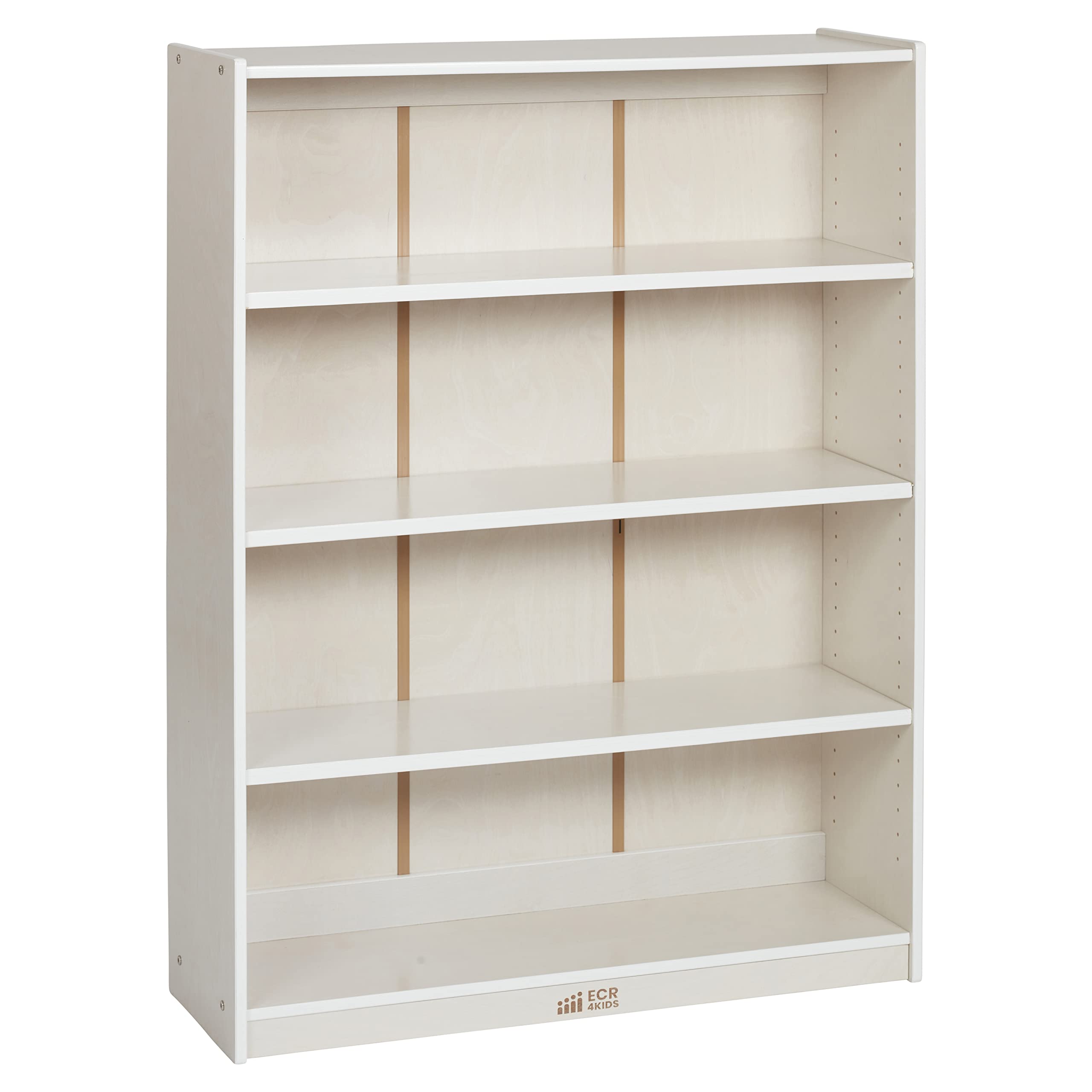 Classic Bookcase, 48in, Adjustable Shelves, White Wash