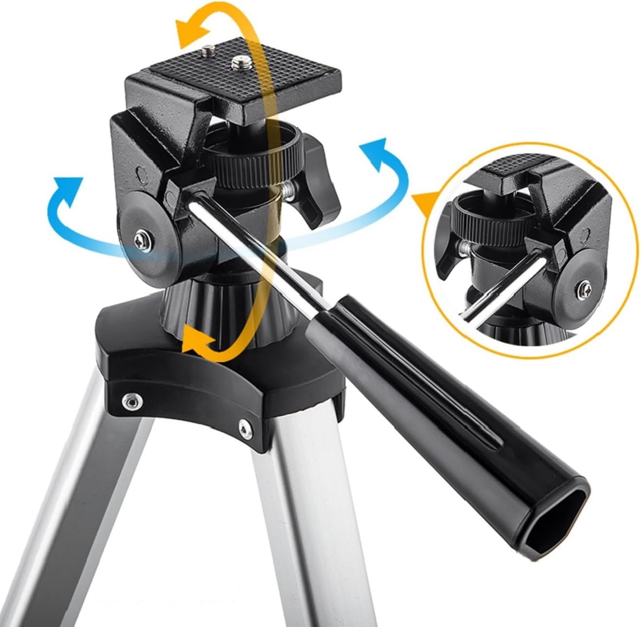 Telescope, 70mm Aperture 400mm AZ Mount Astronomical Refracting Telescope