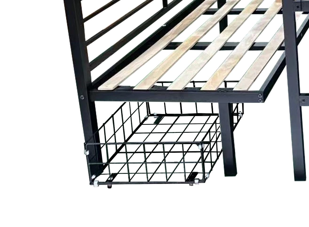 Full Size Convertible Loft Bed with Desk and Drawers