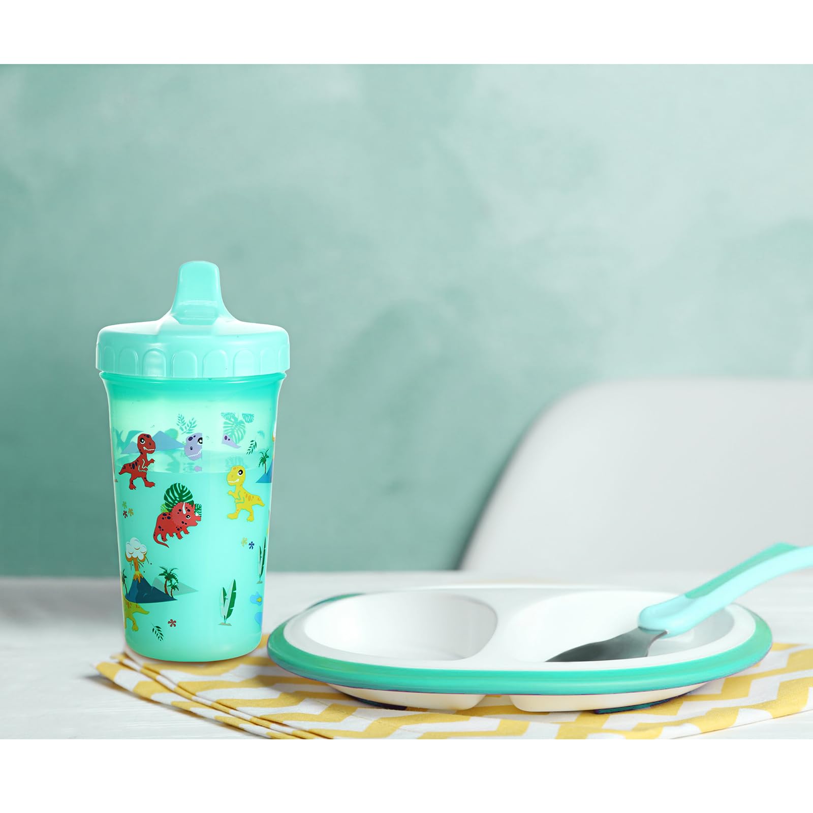 12 Pcs 10 oz Sippy Cups for Toddlers 1-3 No Spill Spout Cups
