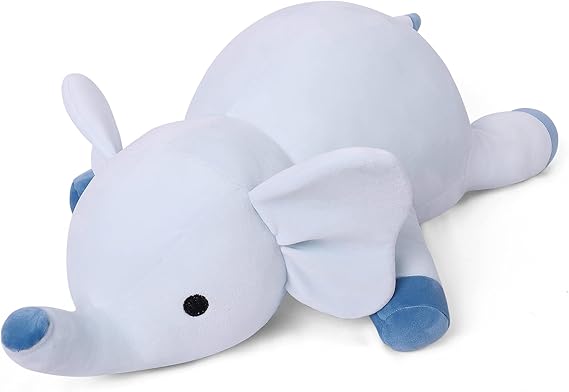 4.2lbs Elephant Weighted Stuffed Animals 24", Giant Weighted Elephant Plush Animal