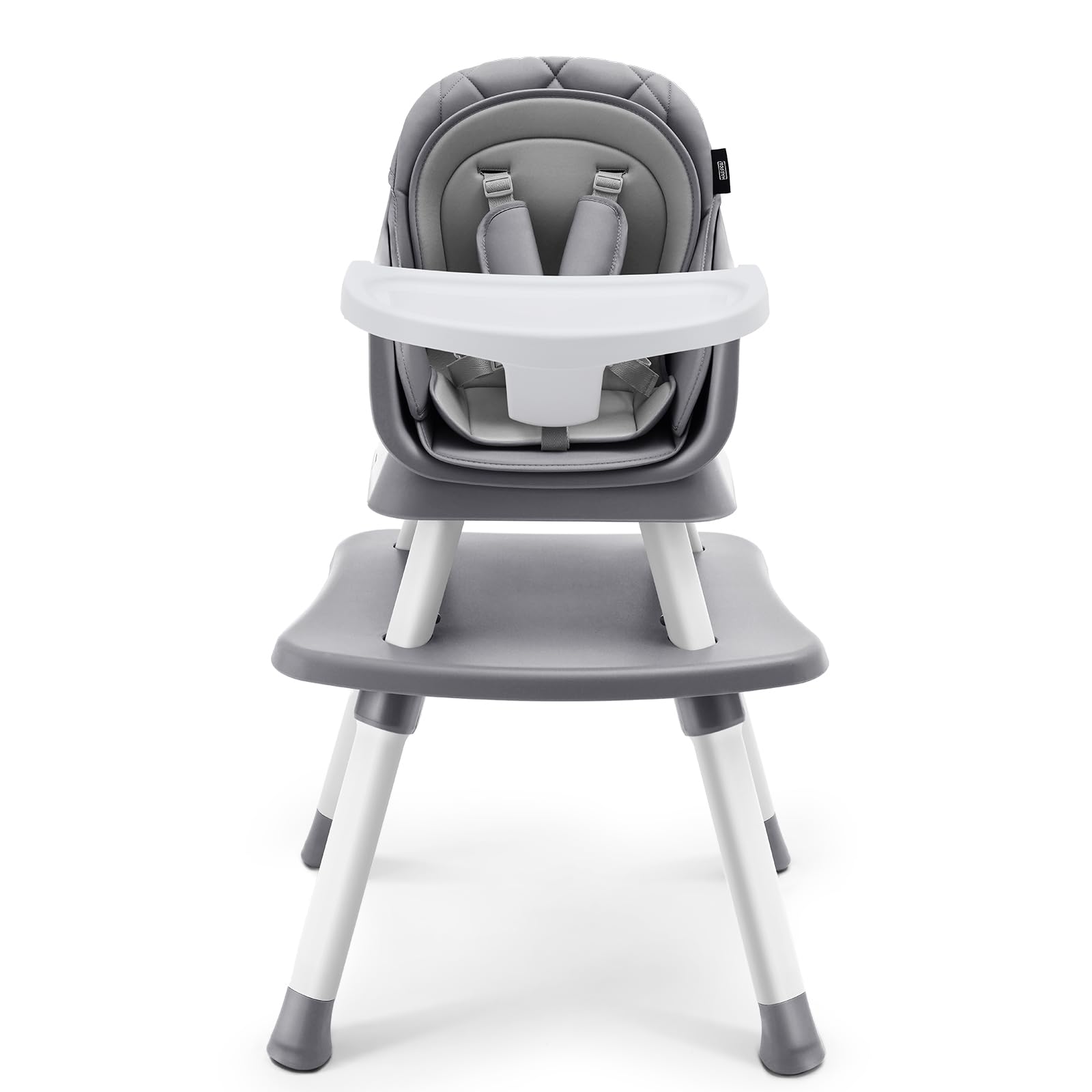 6 in 1 Baby High Chair, Convertible Infant Feeding Chair for Babies & Toddlers Table