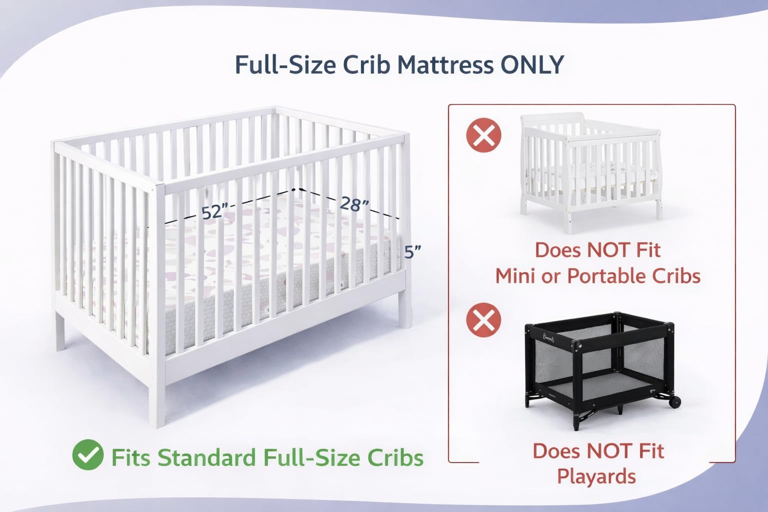 2-in-1 Breathable Spring Coil Crib & Toddler Mattress