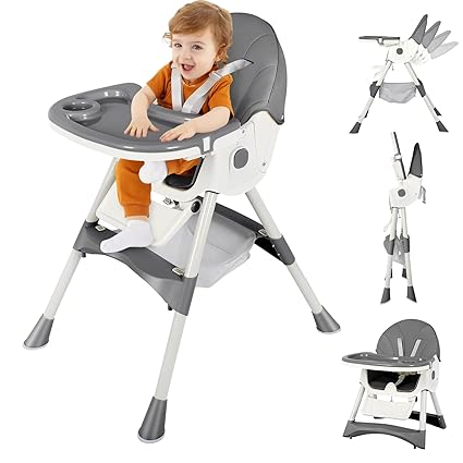 Foldable Baby High Chair for Babies & Toddlers – Adjustable