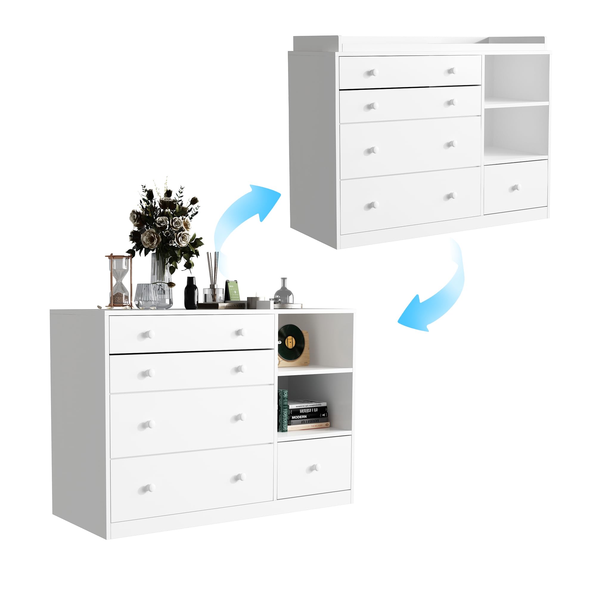 Changing Table Dresser, Baby Classic Nursery Dresser