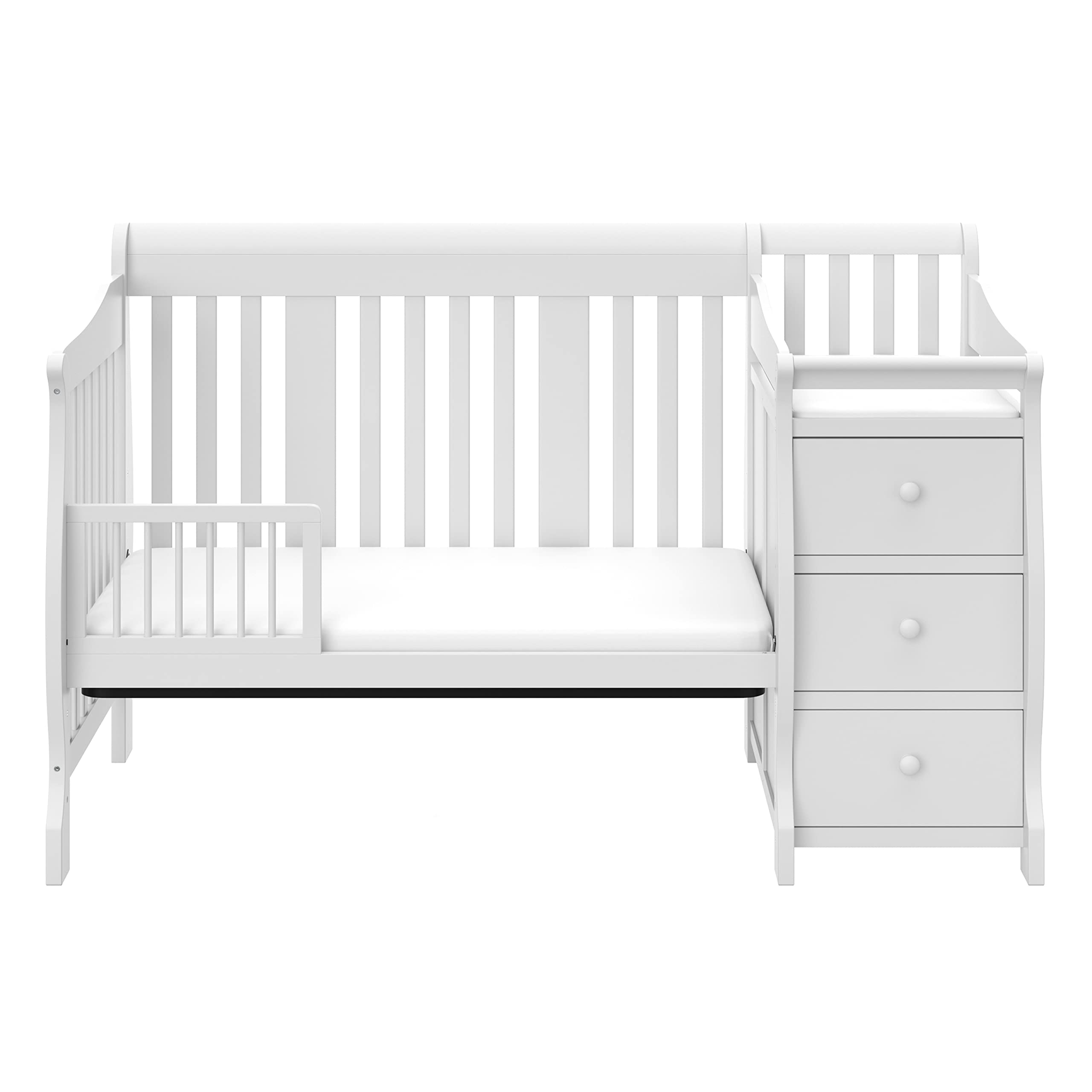 All-in-One Convertible Crib & Changer (White) – GREENGUARD Gold Certified