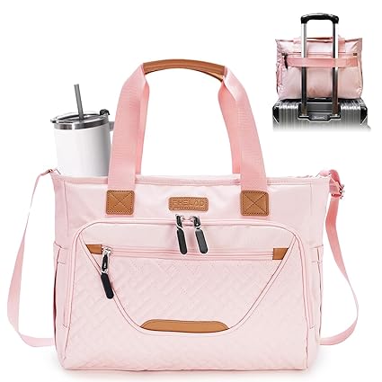 , Large Tote Diaper Bag with 16" Laptop Compartment, Baby Bag