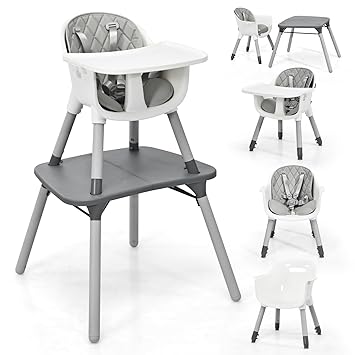5-in-1 High Chair, Convertible Highchair for Babies and Toddlers/Kids Chair Table Set