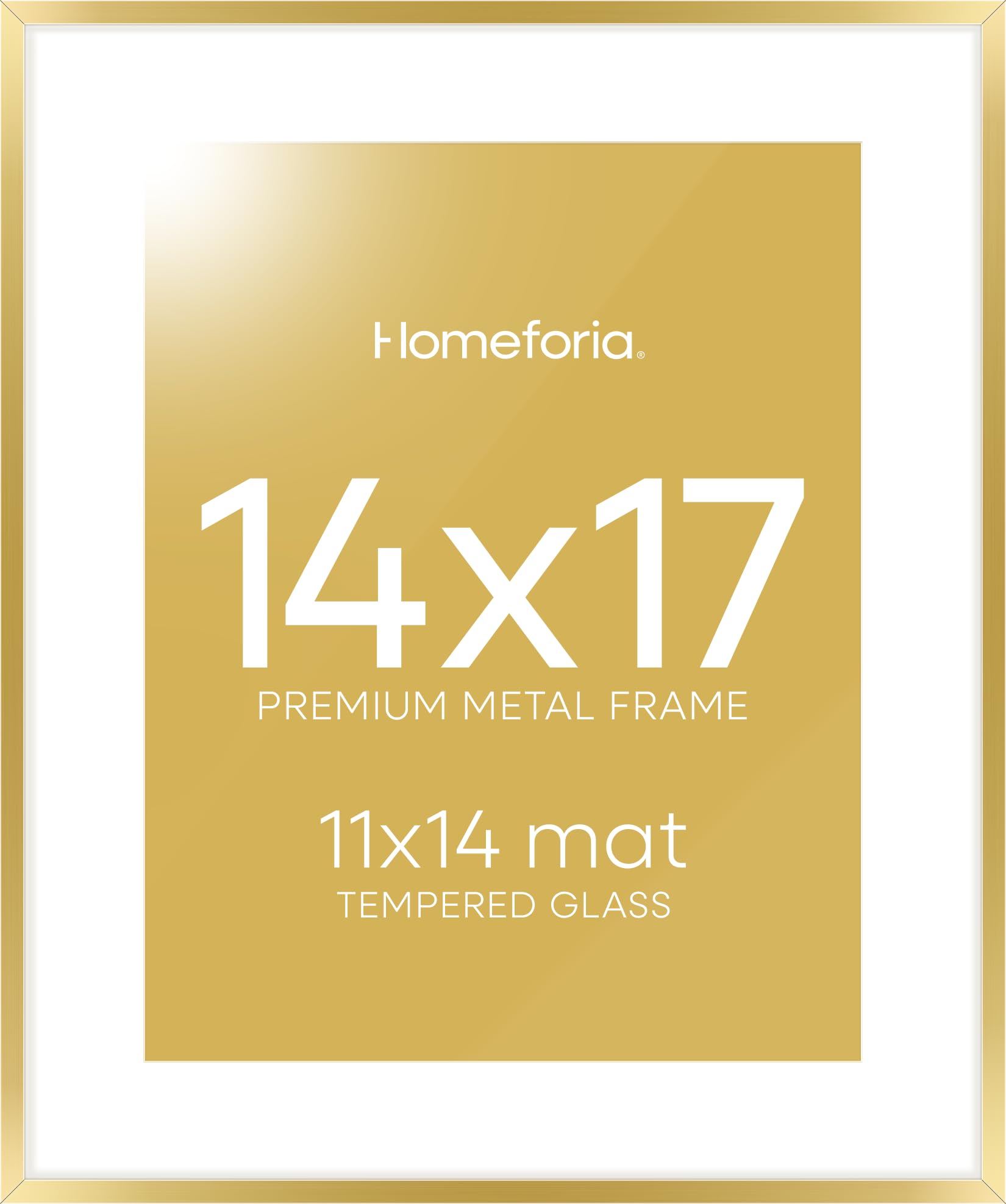 14x17 Picture Frame Gold, High End Metal 14x17 Poster Frames