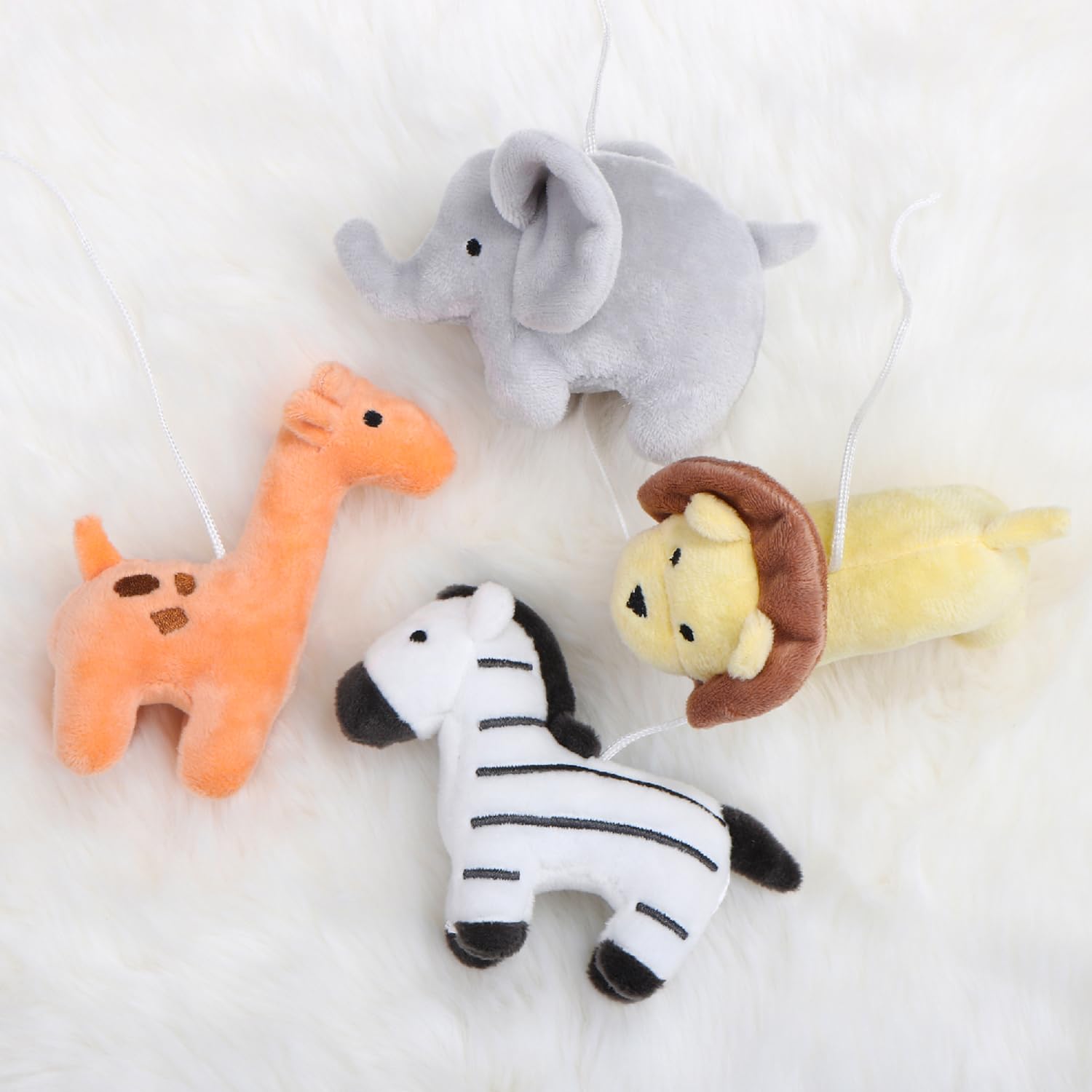 Crib Mobile for Boys or Girls - White Musical Baby Crib Mobile with 12 Lullabies