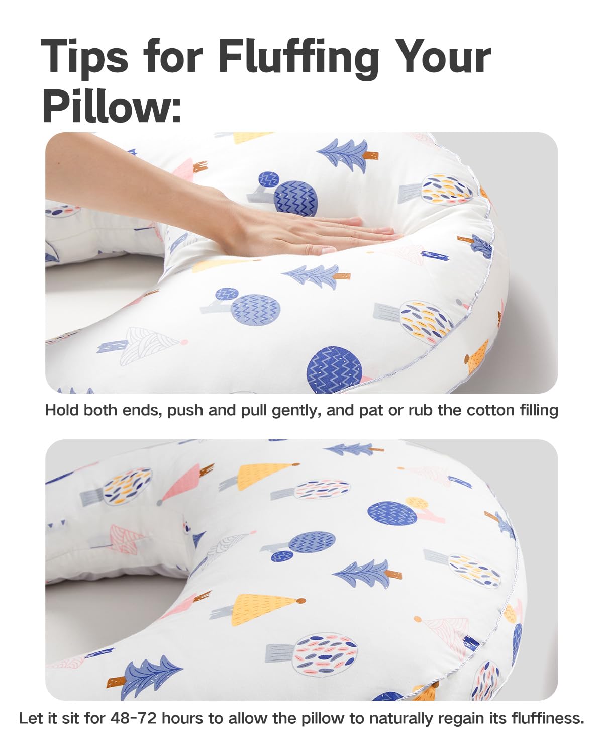 Nursing Pillow for Breastfeeding with Adjustable Waist Strap