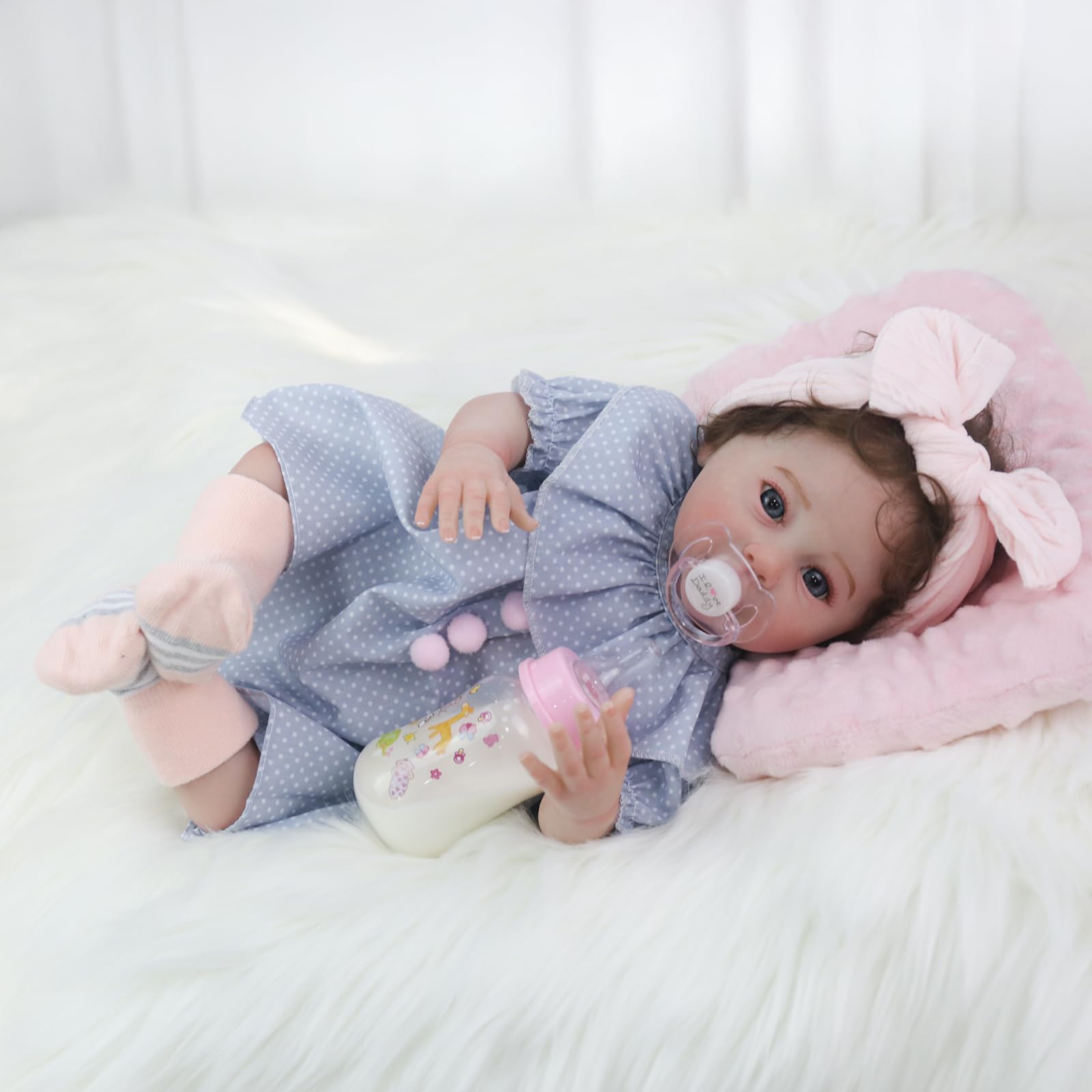 Realistic Reborn Baby Doll – 18 Inch Real Life Lifelike Adorable Newborn Baby Girl