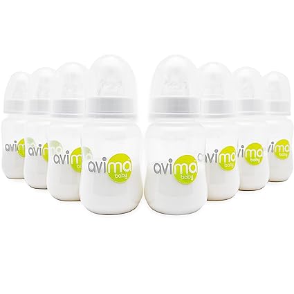 10 oz Anti Colic Baby Bottle Set - Medium Flow Nipples Included, Standard Neck