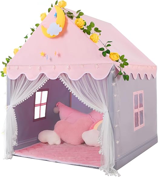 Tent with Mat, Star Lights - Kids Play Tents for Toddlers Kids Tents