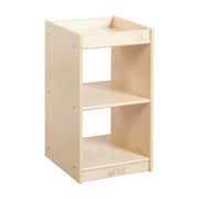 2-Cube Vertical Storage Cabinet, Display Shelf, Natural