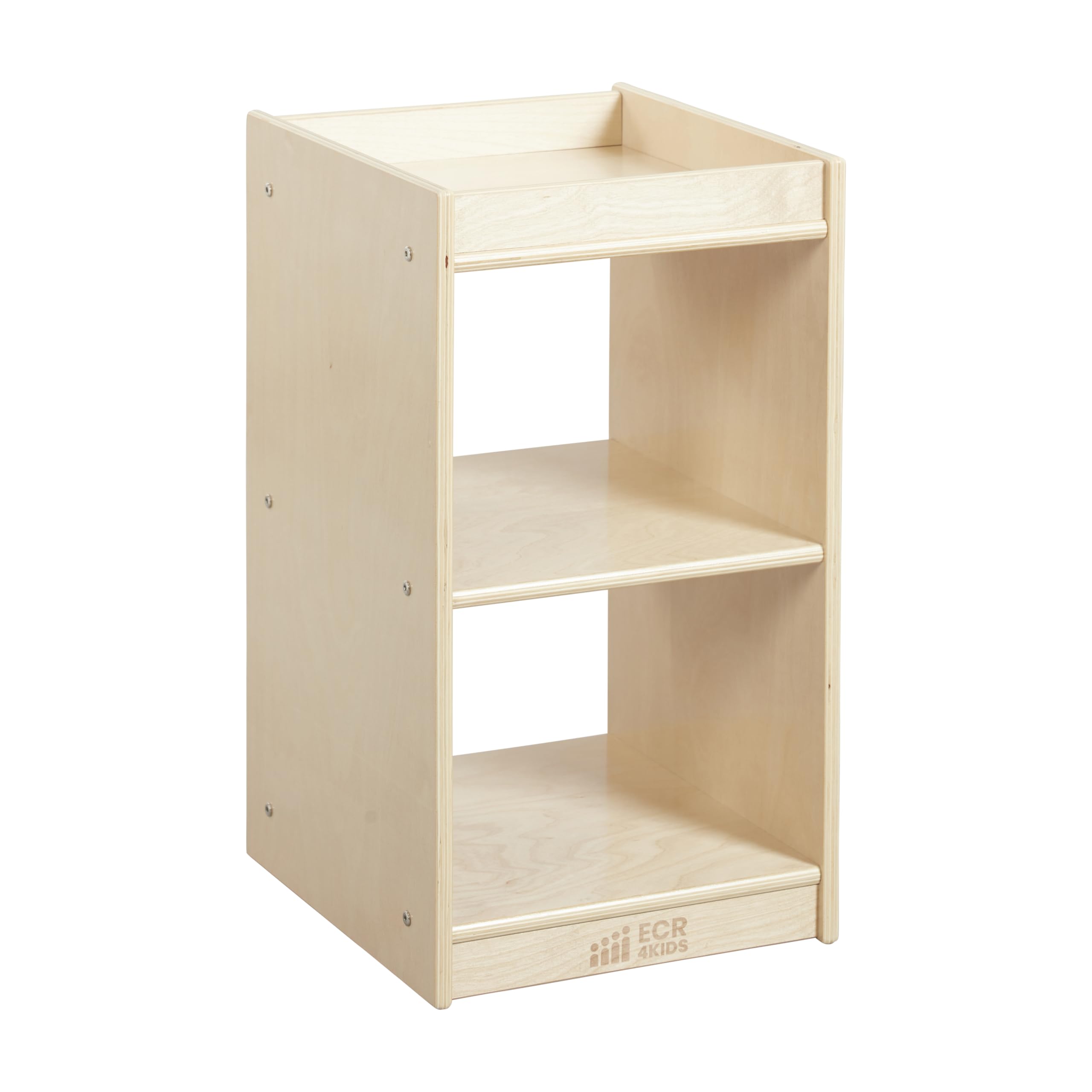 2-Cube Vertical Storage Cabinet, Display Shelf, Natural