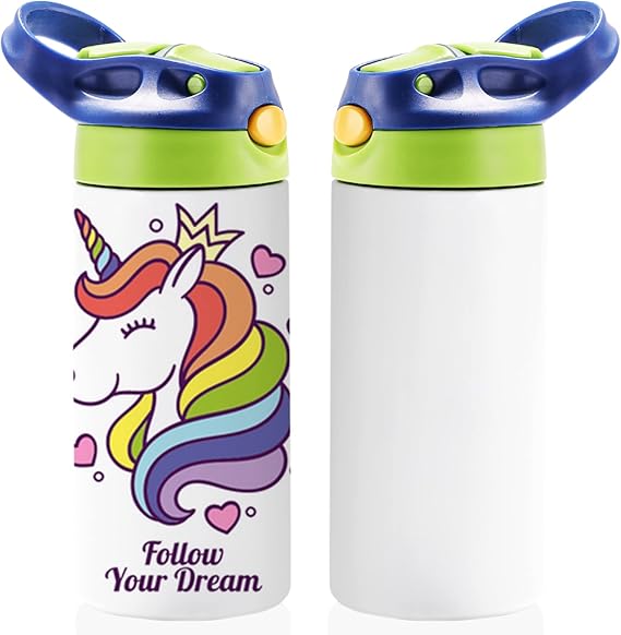 12oz Kids Sublimation Tumbler, 8 Pack Kids Sublimation Tumbler Blank