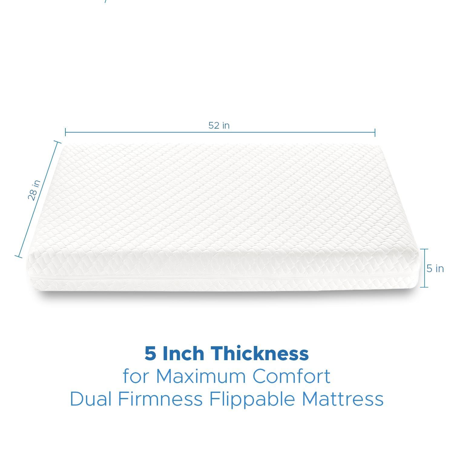 Dual-Sided Crib Mattress with Gel Memory Foam