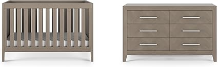 Denman Crib and Dresser Nursery Set, 2-Piece
